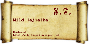 Wild Hajnalka névjegykártya